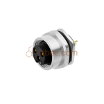 Mini Change 7/8" 3 Pin A Code Female Panel Mount Receptacle Rear Fastened Unshielded Solder Cup Straight PG11