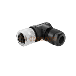 Mini Change 7/8" 5 Pin A Code Female Field Assembly Connector Unshielded Screw Termination Angled PG13.5