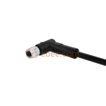 M5 3 Pin A Code Female Single-ended Cable Angled PVC