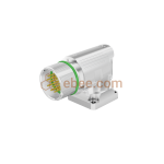 M23 12 Pin Male Signal Panel Mount Receptacle Flange Fastened Unshielded Crimp Angled 28.2