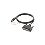 M12 8 Pin A Code Female to Dsub25 Double-ended Cable Shielded Straight PUR