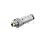 M9 4 Pin A Code Male Field Assembly Connector Shielded Solder Cup Straight