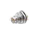 M9 4 Pin A Code Male Panel Mount Receptacle Front Fastened Unshielded Solder Cup Straight
