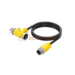 Mini Change 7/8" 5 Pin A Code Tee Type Splitter with Cable Unshielded