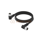M12 17 Pin A Code Female to Female Double-ended Cable Unshielded Angled PVC