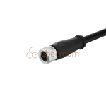M8 5 Pin B Code Female Single-ended Cable Unshielded Straight PVC