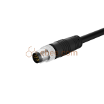 M8 8 Pin A Code Male Single-ended Cable Shielded Straight PUR